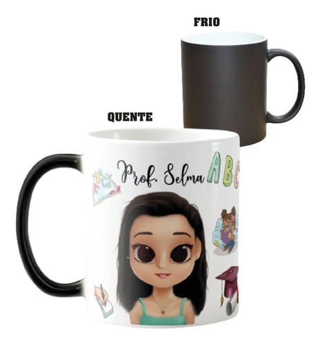 Caneca Mágica Presente Pedagogia Professora de Alfabetização - Dia dos Professores (Educação Infantil)
