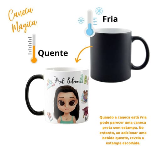 Caneca Mágica Presente Pedagogia Professora de Alfabetização