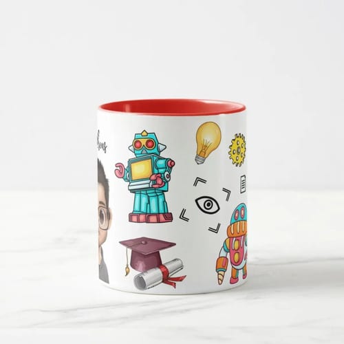 Caneca Presente Especial Professor de Robótica Tecnologia