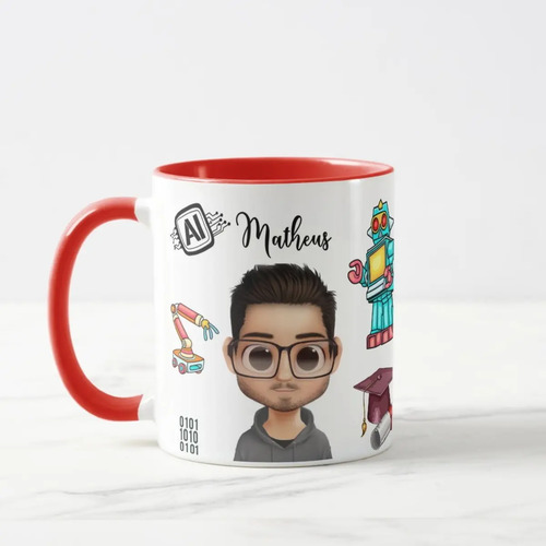 Caneca Presente Especial Professor de Robótica Tecnologia