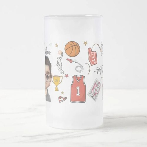 Copo Cerveja Chopp Personalizado para Treinador de Basquete
