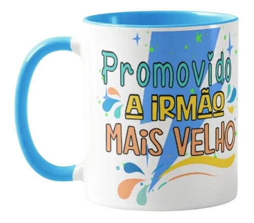 Caneca Presente Criativo Revelação para Irmão Mais Velho - Família (Irmão)