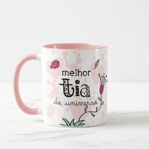 Caneca Feminina para Presentear a Melhor Tia do Universo