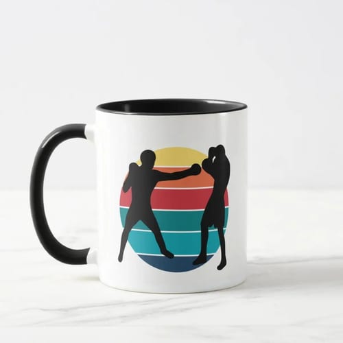 Caneca Personalizada Presente para Lutador de Boxe Boxeador