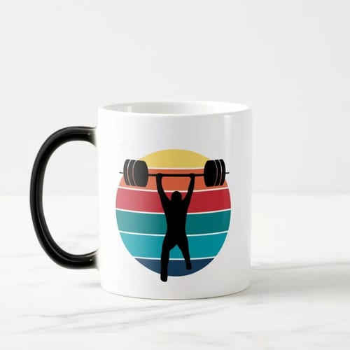 Caneca Mágica de Presente Criativo para Halterofilismo