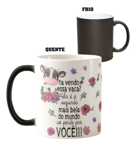 Caneca Mágica Presente Criativo Especial para Amiga Vaca