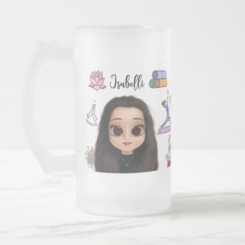 Copo Cerveja Presente Personalizado para Professora de Yoga