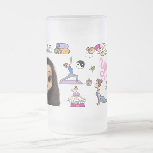 Copo Cerveja Presente Personalizado para Professora de Yoga
