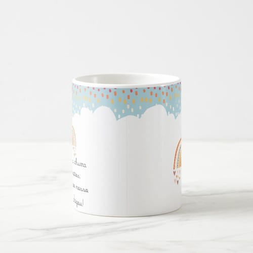 Caneca Mágica Presente Criativo Especial Chuva de Bençãos