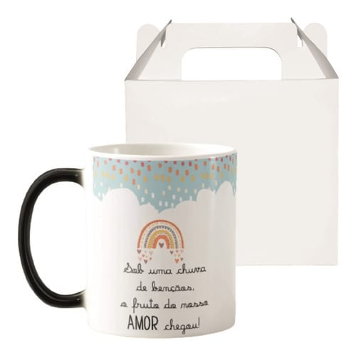Caneca Mágica Presente Criativo Especial Chuva de Bençãos