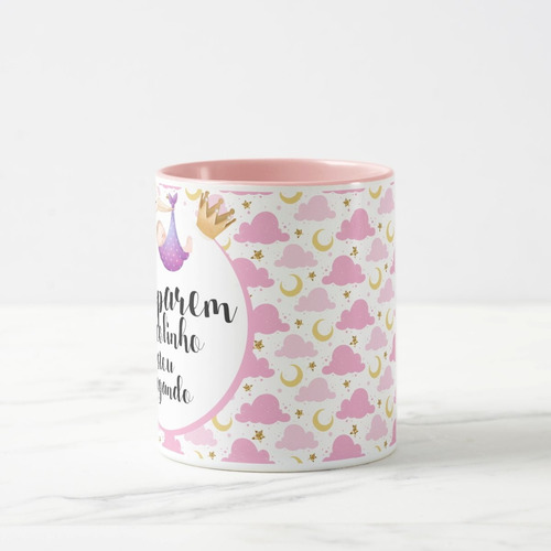 Caneca Personalizada Anunciar Gravidez para Amigas e Família