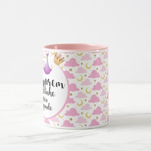 Caneca Personalizada Anunciar Gravidez para Amigas e Família