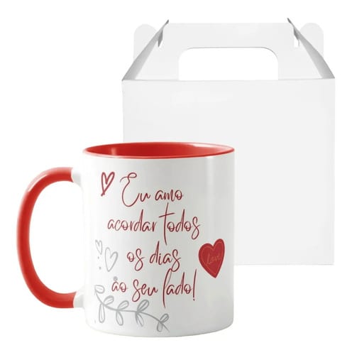 Caneca Personalizada com Frase Romântica Dia dos Namorados - Outros (Casal)
