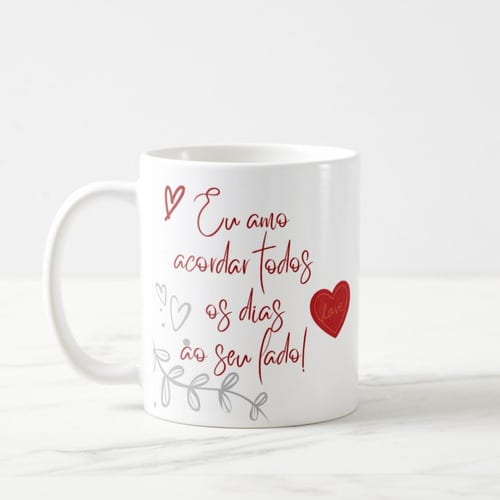 Caneca Presente Romântico para Dia dos Namorados