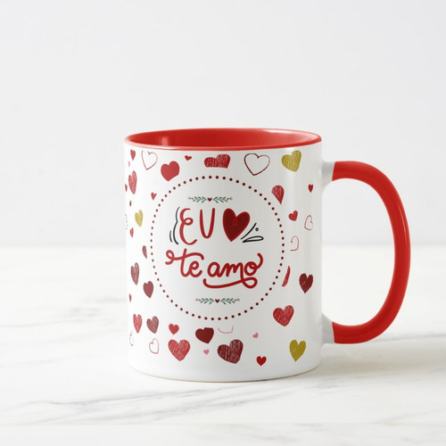 Caneca Presente Romântico Eu Te Amo Dia dos Namorados