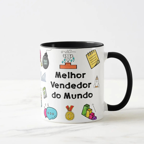 Caneca Vendas Presente Criativo Equipe Vendedores Vendedora