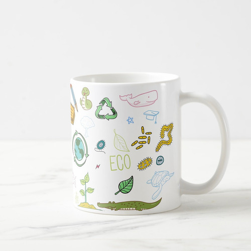 Caneca Presente Criativo Biologia com Nome Biólogo
