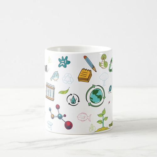 Caneca Presente Criativo Biologia com Nome Biólogo