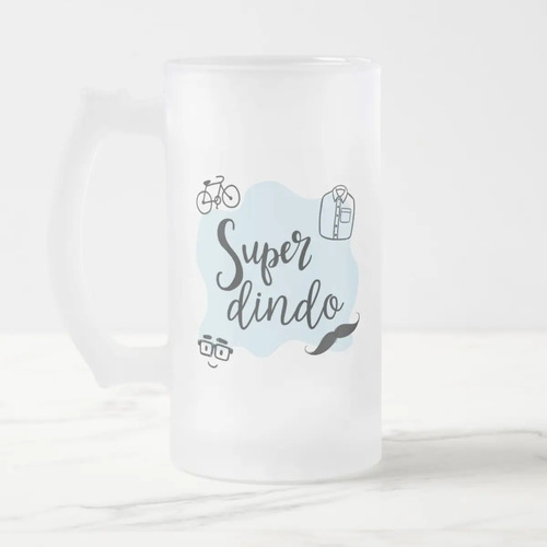 Copo de Cerveja Chopp Presente de Aniversário para Dindo