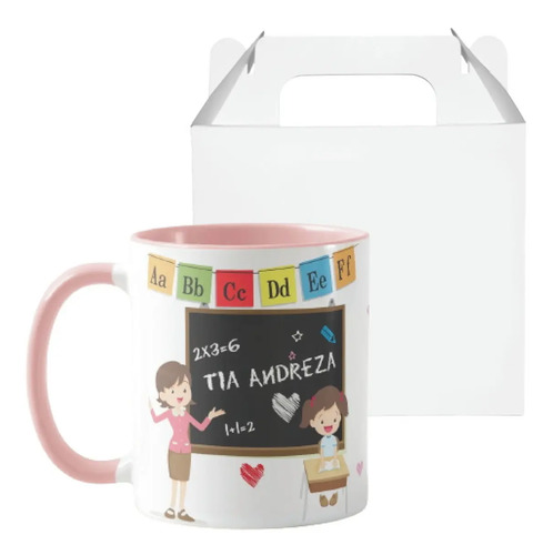 Caneca Personalizada Professora com agradecimento Aluna - Dia dos Professores (Professor(a))
