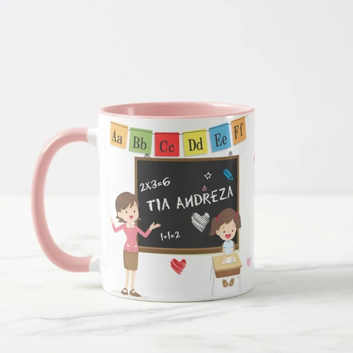 Caneca Personalizada Professora com agradecimento Aluna