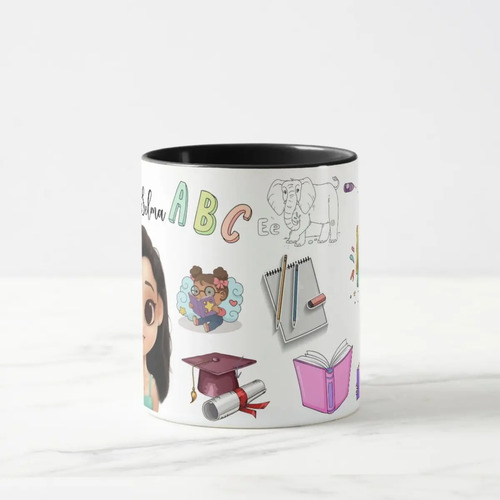 Caneca Presente Criativo Alfabetização Professora Infantil