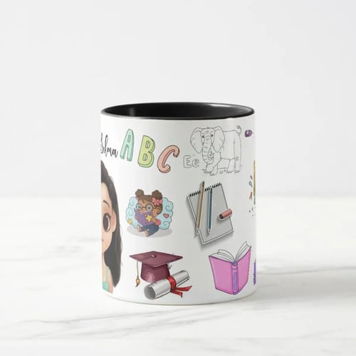 Caneca Presente Criativo Alfabetização Professora Infantil