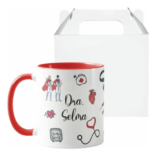 Caneca Personalizada Criativa para Médico Clínico Geral - Profissões (Médico(a))