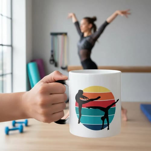 Caneca Mágica Esporte Ginástica para Presentear Ginasta - Hobbies (Esportista)