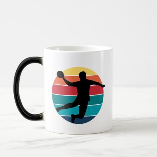 Caneca Mágica Criativa para Jogador de Handebol Handball