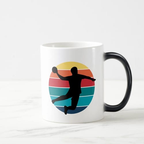 Caneca Mágica Criativa para Jogador de Handebol Handball