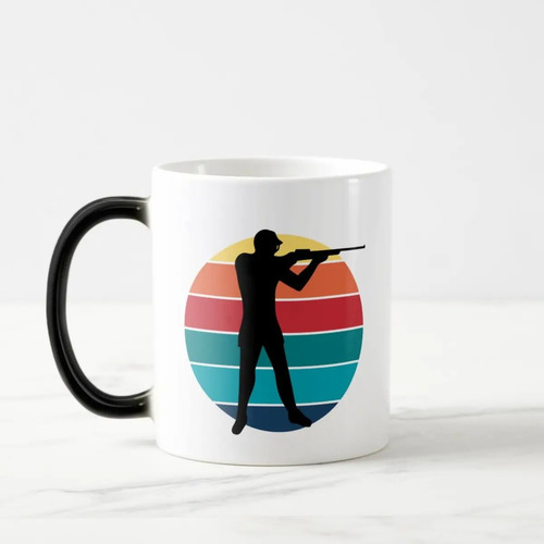 Caneca Mágica Presente Criativo para Atleta de Tiro ao Alvo