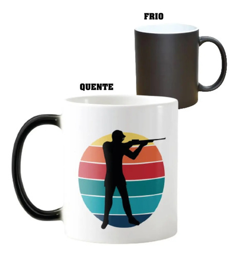 Caneca Mágica Presente Criativo para Atleta de Tiro ao Alvo - Hobbies (Esportista)