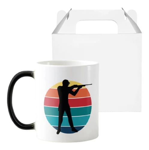 Caneca Mágica Presente Criativo para Atleta de Tiro ao Alvo