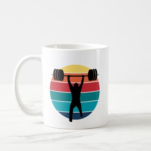 Caneca Presente Personalizado de Halterofilismo Musculação