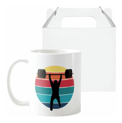 Caneca Presente Personalizado de Halterofilismo Musculação - Hobbies (Esportista)