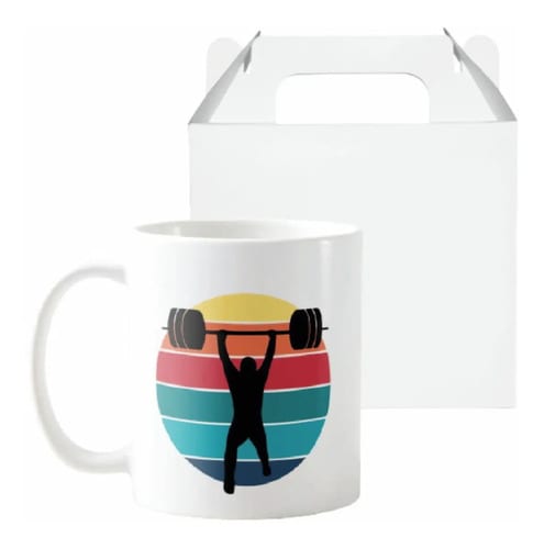 Caneca Presente Personalizado de Halterofilismo Musculação - Hobbies (Esportista)