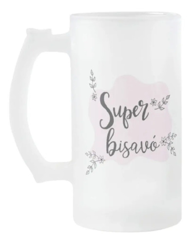 Caneca de Cerveja Personalizada de Presente para Bisavó Bisa - Família (Avó/Avô)