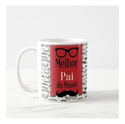 Caneca Pais Café com Amor e Alegria, Presente Perfeito