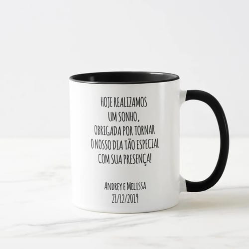 Caneca Lembrança Casamento Presente Avô da Noiva Familia