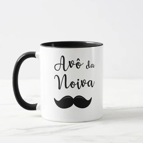 Caneca Lembrança Casamento Presente Avô da Noiva Familia - Casamento (Convidados)
