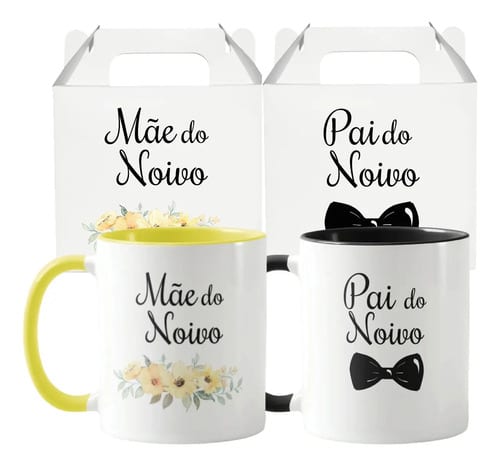 Kit Personalizado Lembrança de Casamento Pais do Noivo - Casamento (Convidados)