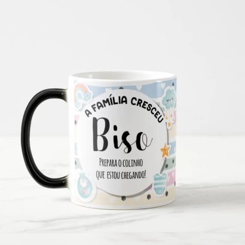 Caneca Mágica Presente Especial para Revelar Gravidez Bisavô