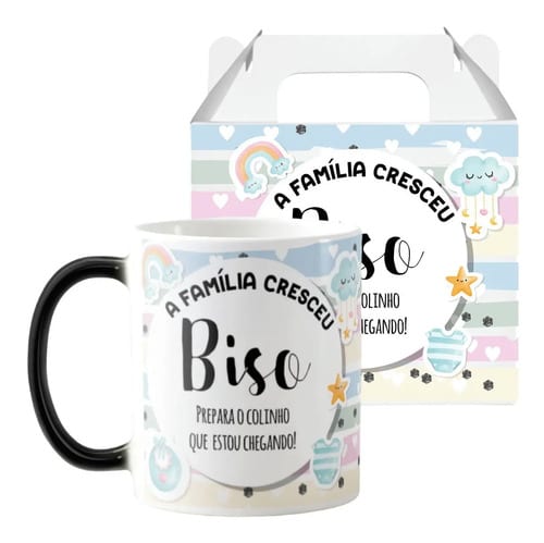 Caneca Mágica Presente Especial para Revelar Gravidez Bisavô