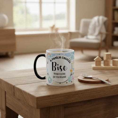 Caneca Mágica Presente Especial para Revelar Gravidez Bisavô - Anúncio de Gravidez (Bisavô)