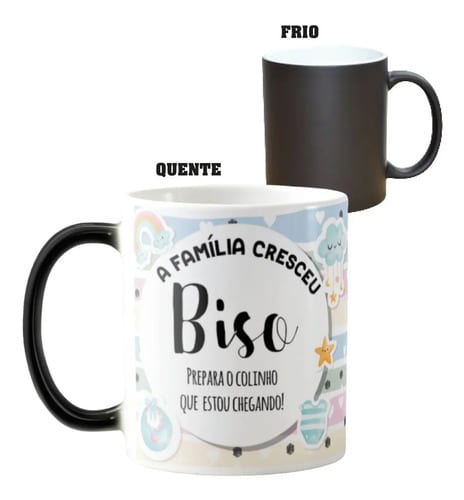Caneca Mágica Presente Especial para Revelar Gravidez Bisavô