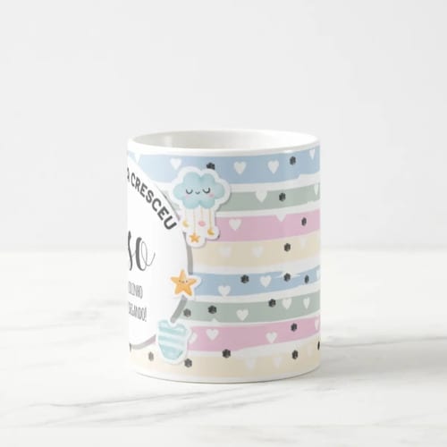 Caneca Mágica Presente Especial para Revelar Gravidez Bisavô