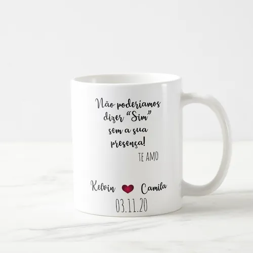 Caneca Casamento Lembrança Masculina Presente Familia Avô