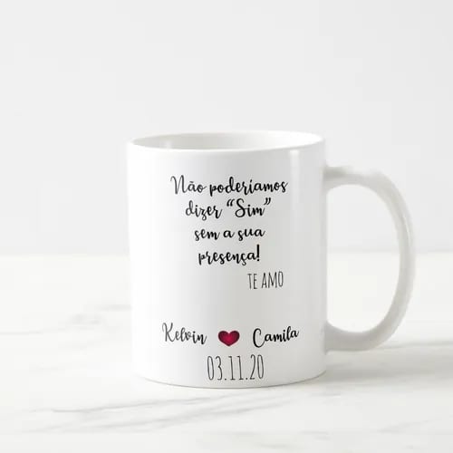 Caneca Casamento Lembrança Masculina Presente Familia Avô