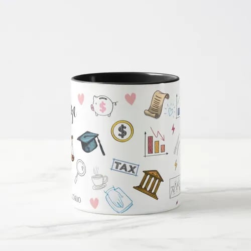 Caneca Personalizada Direito Tributário Profissão Advogado